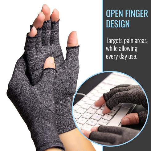 Arthritis Compression Gloves for Pain Relief, Reduces Swelling & Stiffness, FSA & HSA Eligible, Fits Men & Women, Joint Pain Relief, Medium...